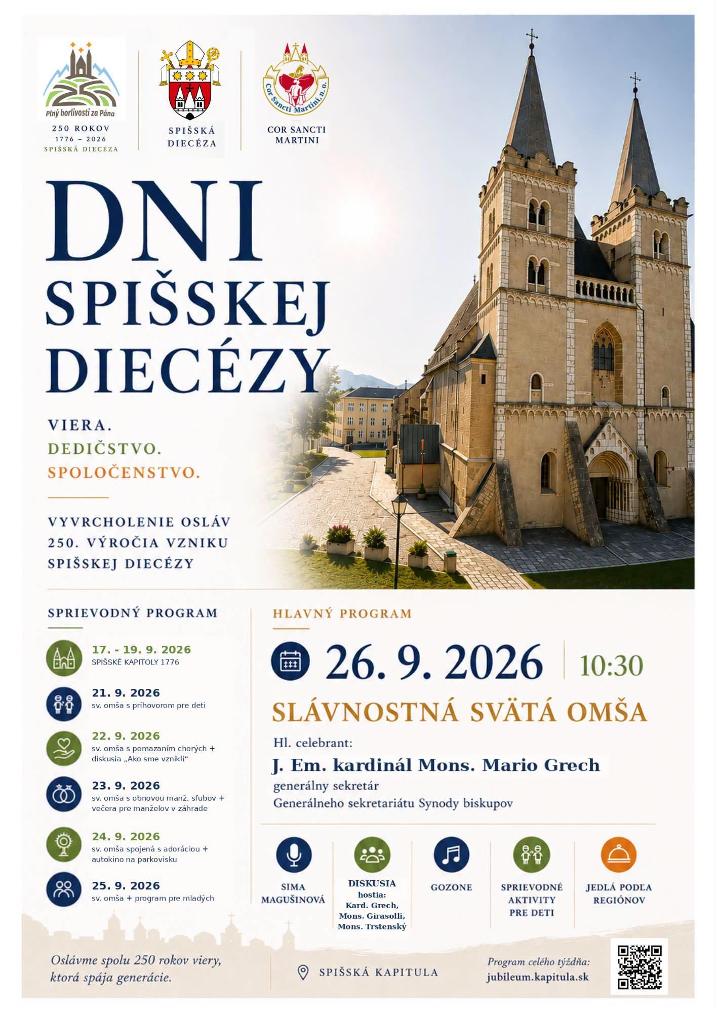Spisk� Kaptiula, vyrocie, dieceza, plagat, 250